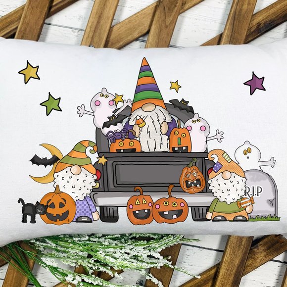 FALL and Halloween - Gnome Theme Pillow Case set of 2. - Picture 8 of 9